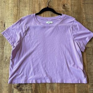 Madewell Softfade Cotton Boxy-Crop Tee